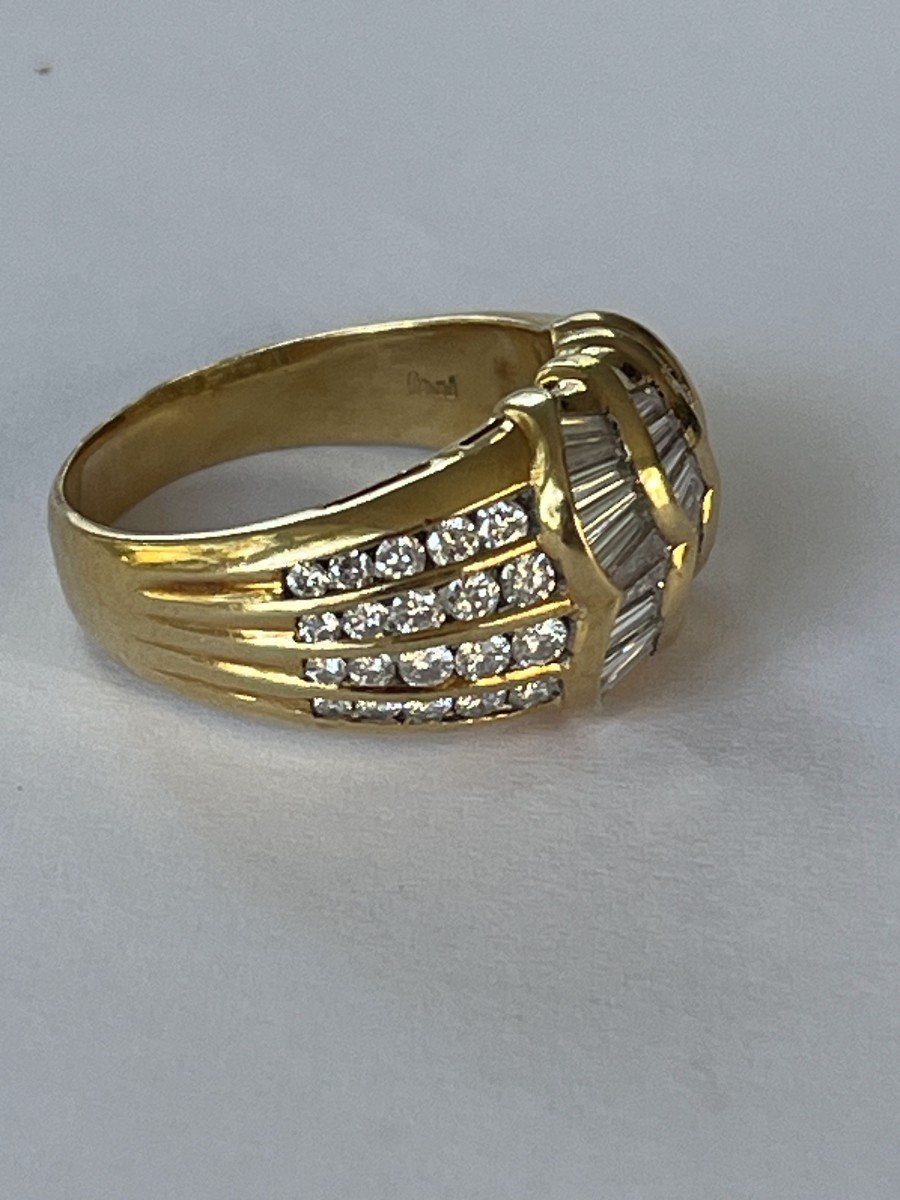 6093- Yellow Gold Ring Diamonds 2.00 Ct-photo-4