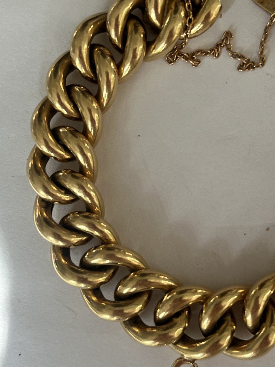 6097- Old Yellow Gold Bracelet 36 G-photo-3