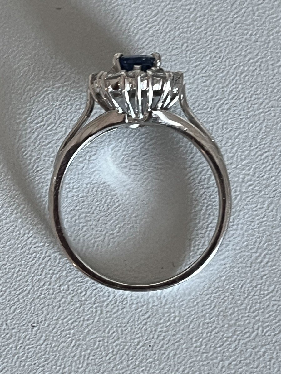 6046- Marguerite Ring White Gold Sapphire Diamonds-photo-3