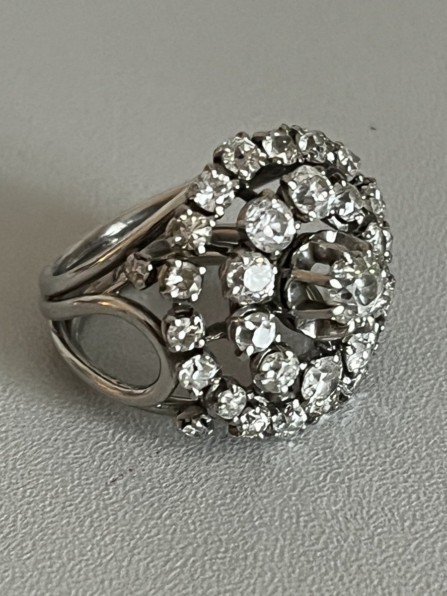 6117- White Gold Platinum Ring Diamonds 2.60 Ct-photo-4