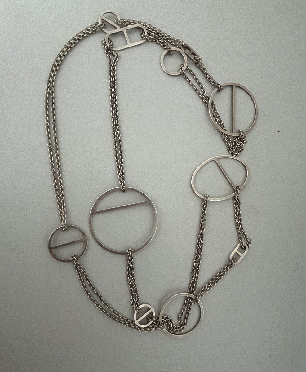 6178- Hermès Azur Sautoir Necklace