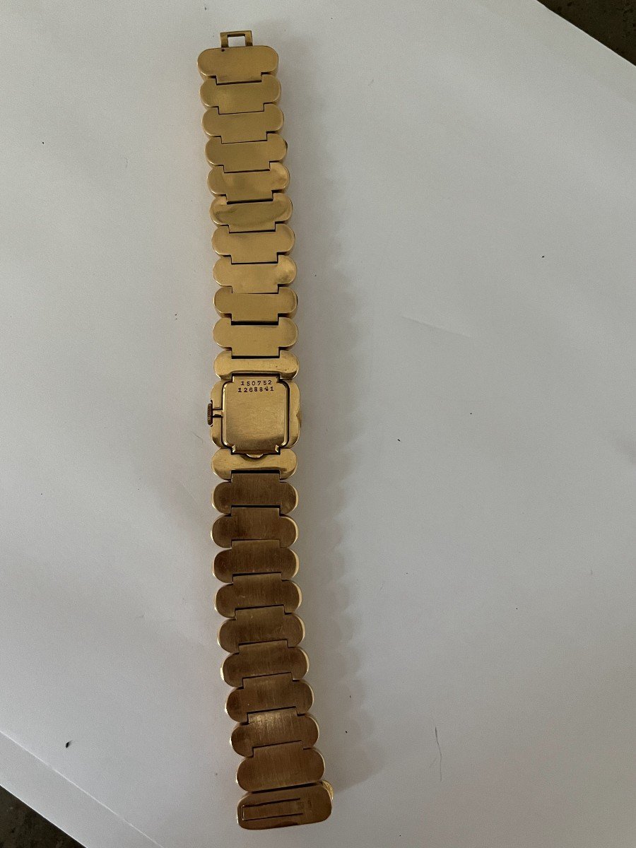 439- Beautiful Yellow Gold Mysterious Watch Bracelet-photo-3