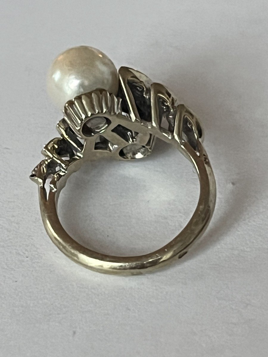 6200- You & Me Ring Grey Gold Pearls-photo-3