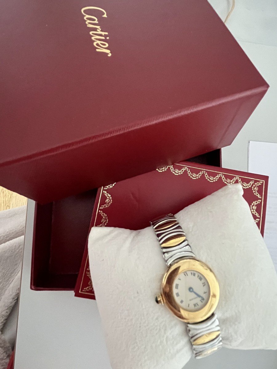 6319- Cartier Coliseum Ladies Watch In Its Box-photo-4