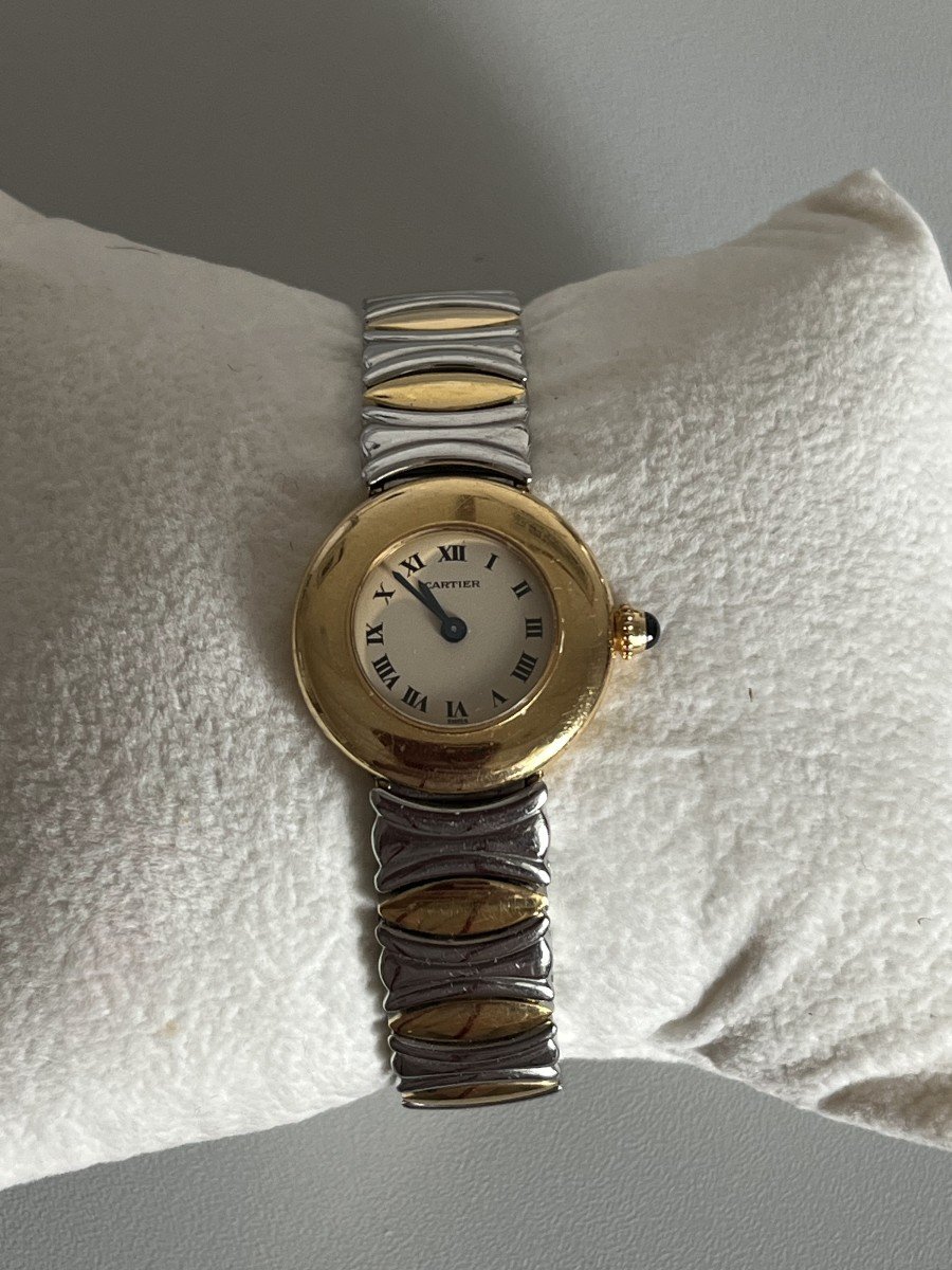 6319- Cartier Coliseum Ladies Watch In Its Box-photo-1