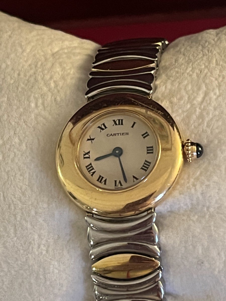 6319- Cartier Coliseum Ladies Watch In Its Box