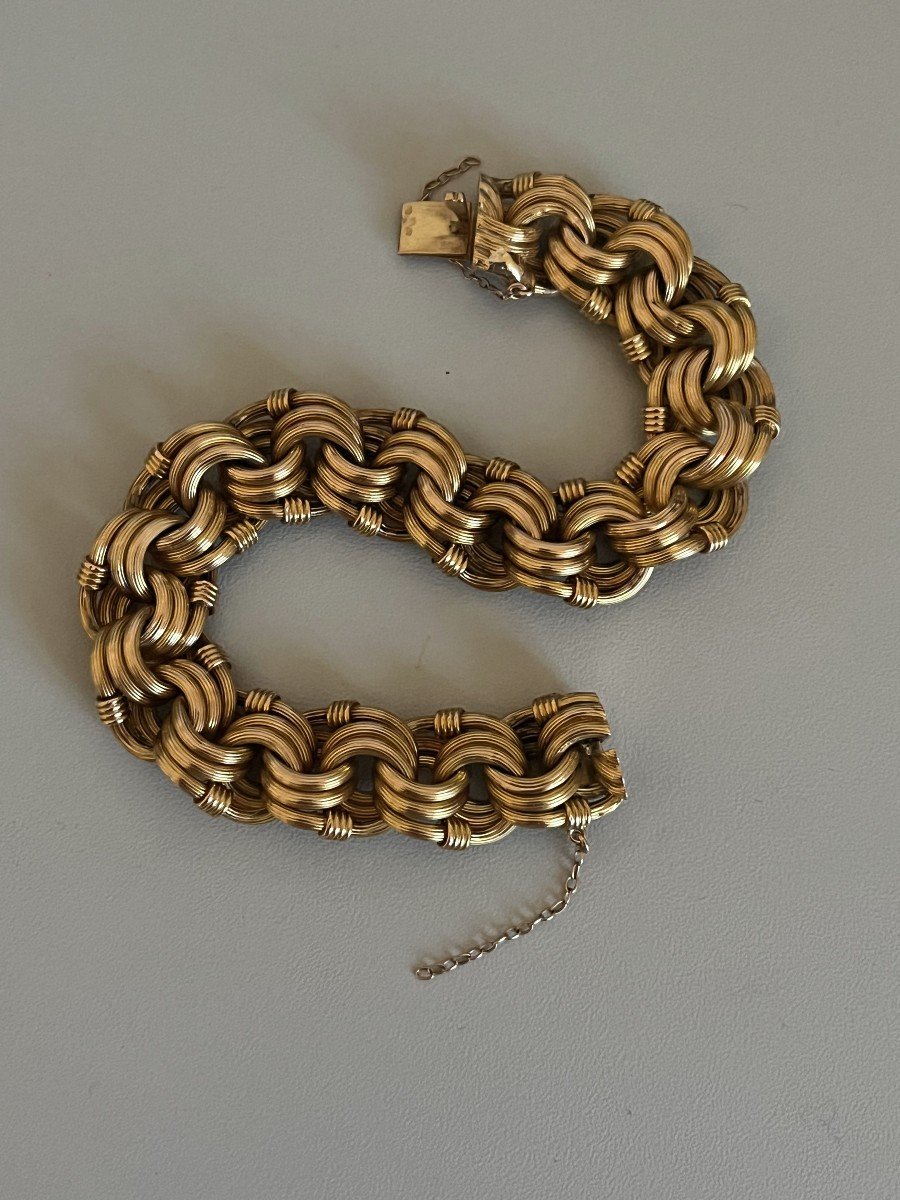 4808- Bracelet Souple Or Jaune 32 G-photo-3