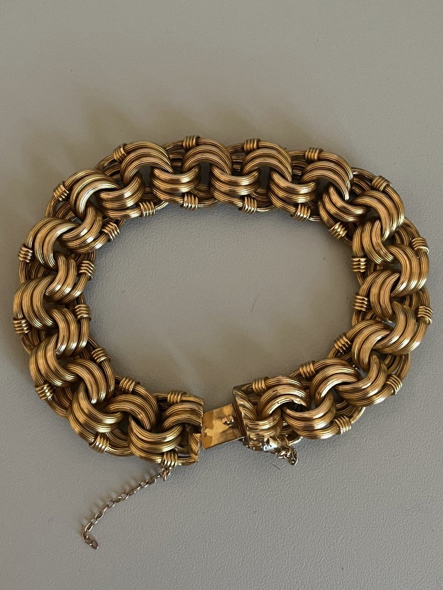 4808- Bracelet Souple Or Jaune 32 G-photo-4