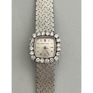 4289– Montre Jaeger Lecoultre Or Gris Diamants