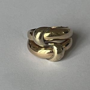 5203- Yellow Gold Knots Ring