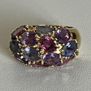 5483a- Yellow Gold Amethyst Ring