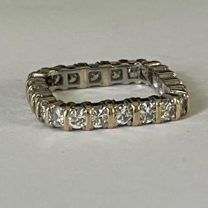 5609- American Alliance Yellow Gold And White Gold Diamonds 1.90 Ct