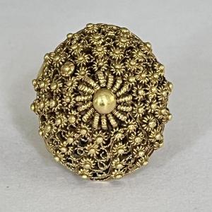 5713- Yellow Gold Dome Ring 
