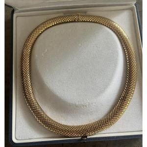 5898- Yellow Gold Choker Necklace