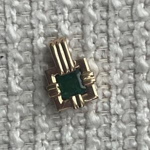 6153- Yellow Gold Emerald Pendant