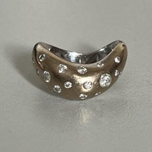 6277- Bague Fred Or Gris Diamants