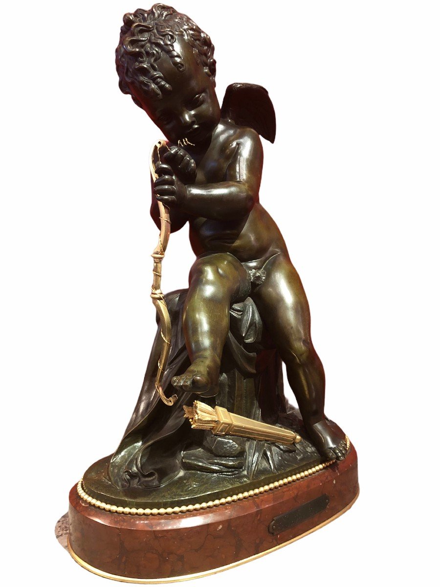 Lemire Charles Gabriel Sauvage Dit Bronze Early 19th Century Child With Arch