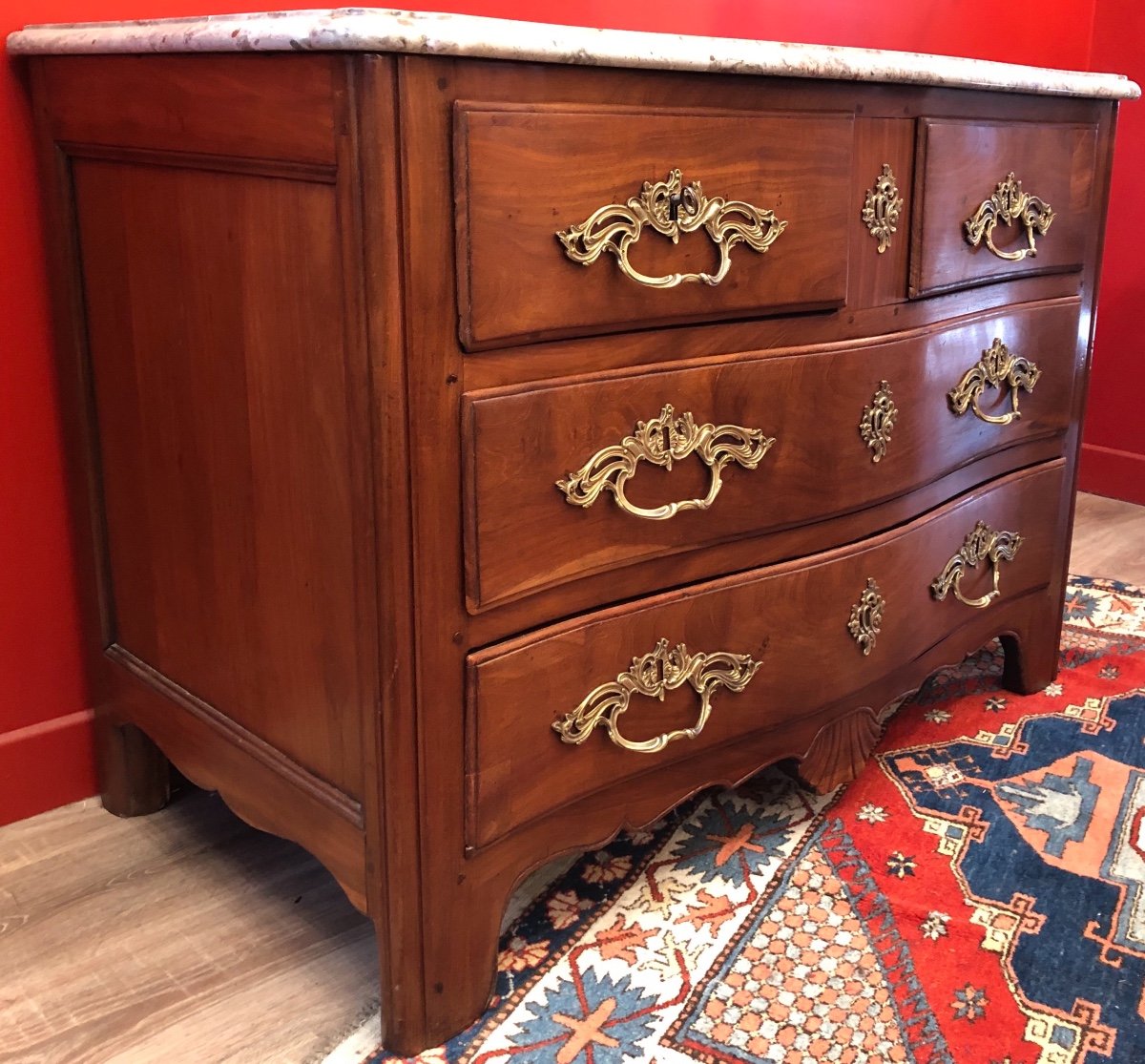 Louis XV Period Commode De Port Mahogany From Cuba-photo-4