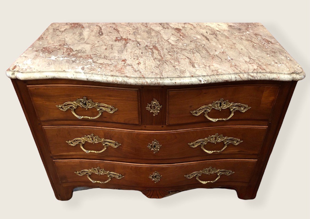 Louis XV Period Commode De Port Mahogany From Cuba-photo-2