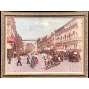 Leon Zeytline St. Petersburg Studio Chapiro Nevsky Prospect Oil Canvas Signedcertificatcatalogue