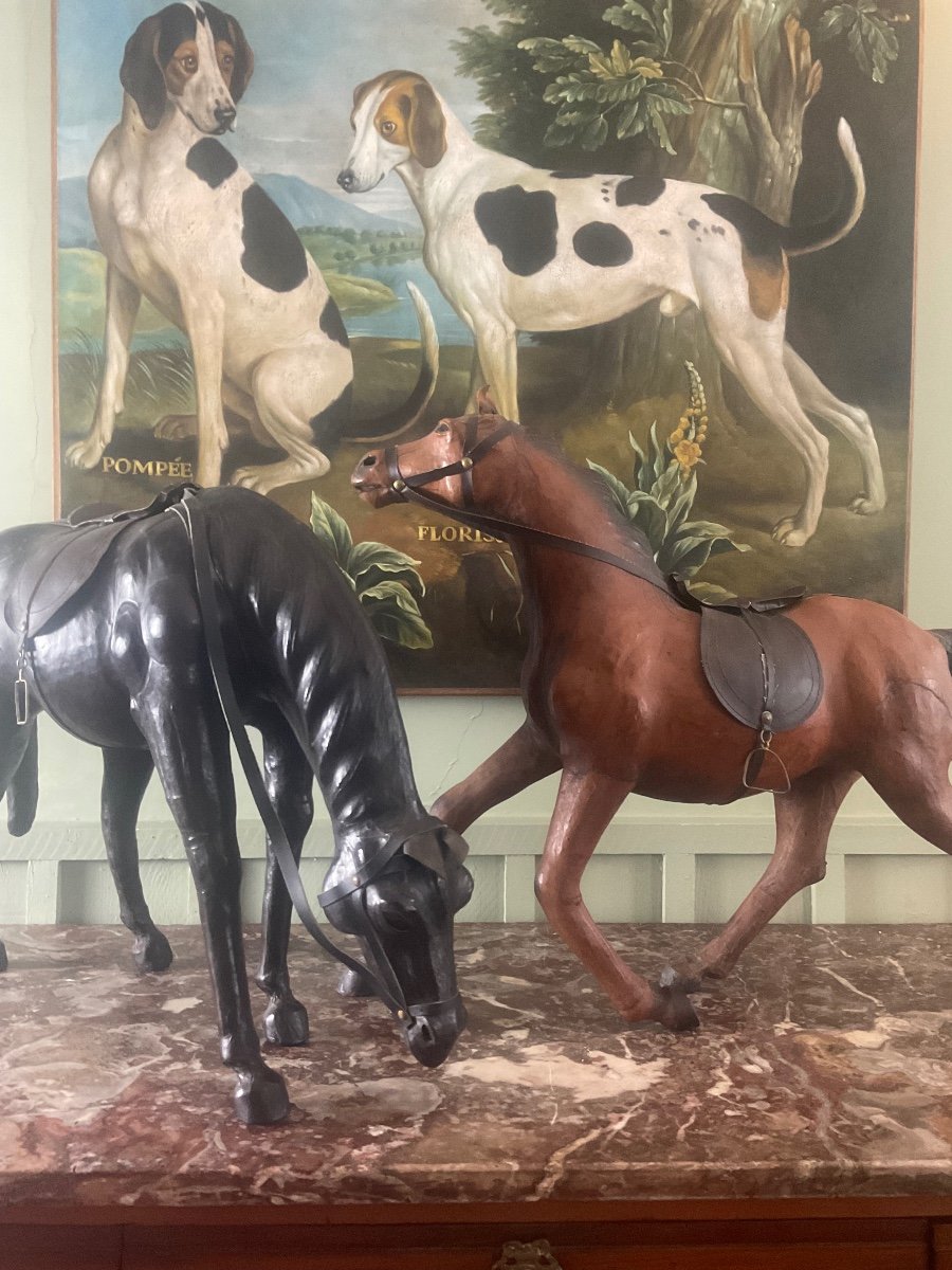 Two Leather Horses