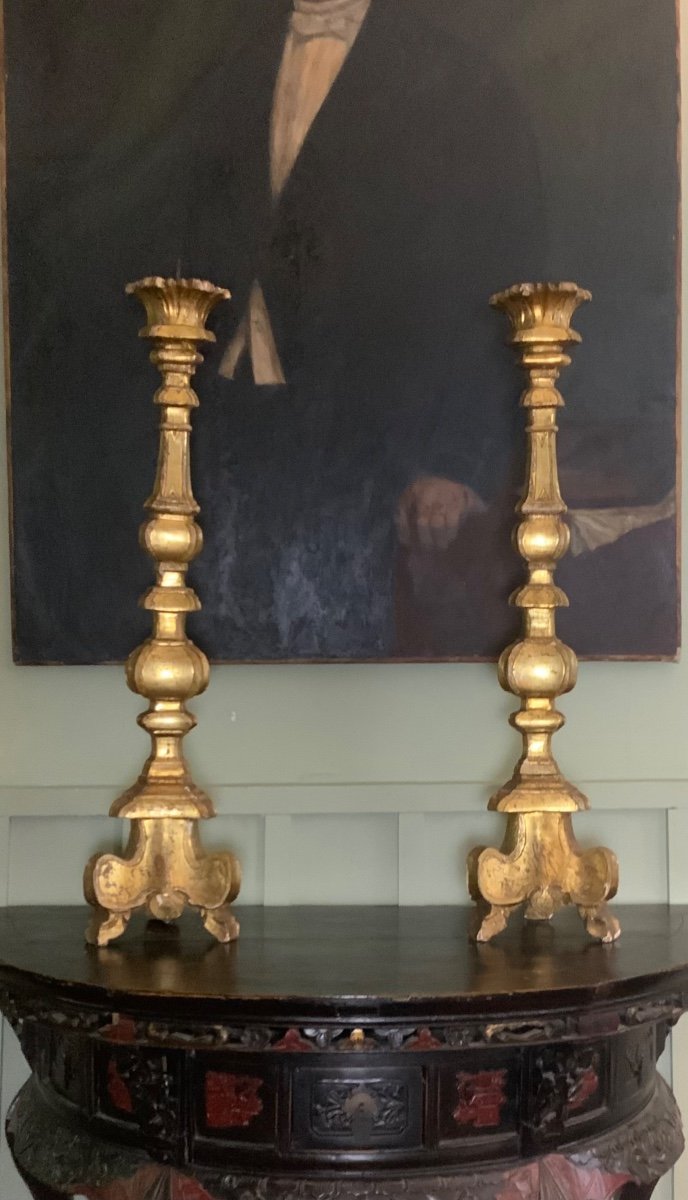 Pair Of Large Candlesticks