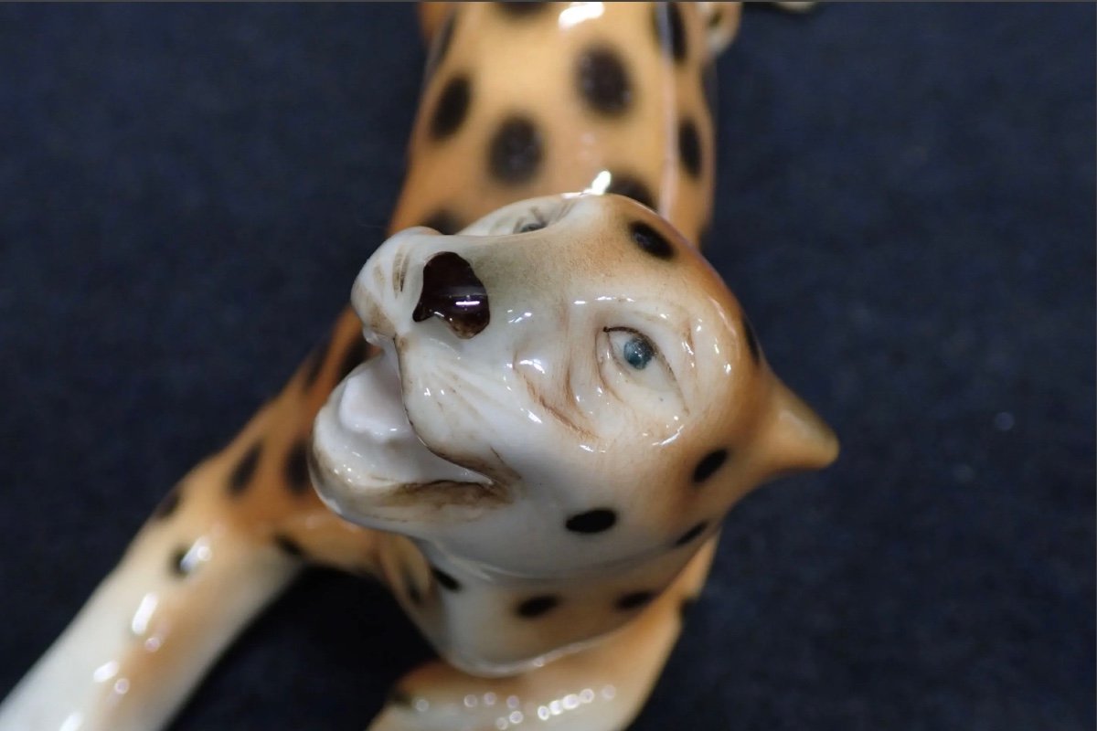 Four Ceramic Leopards -photo-4