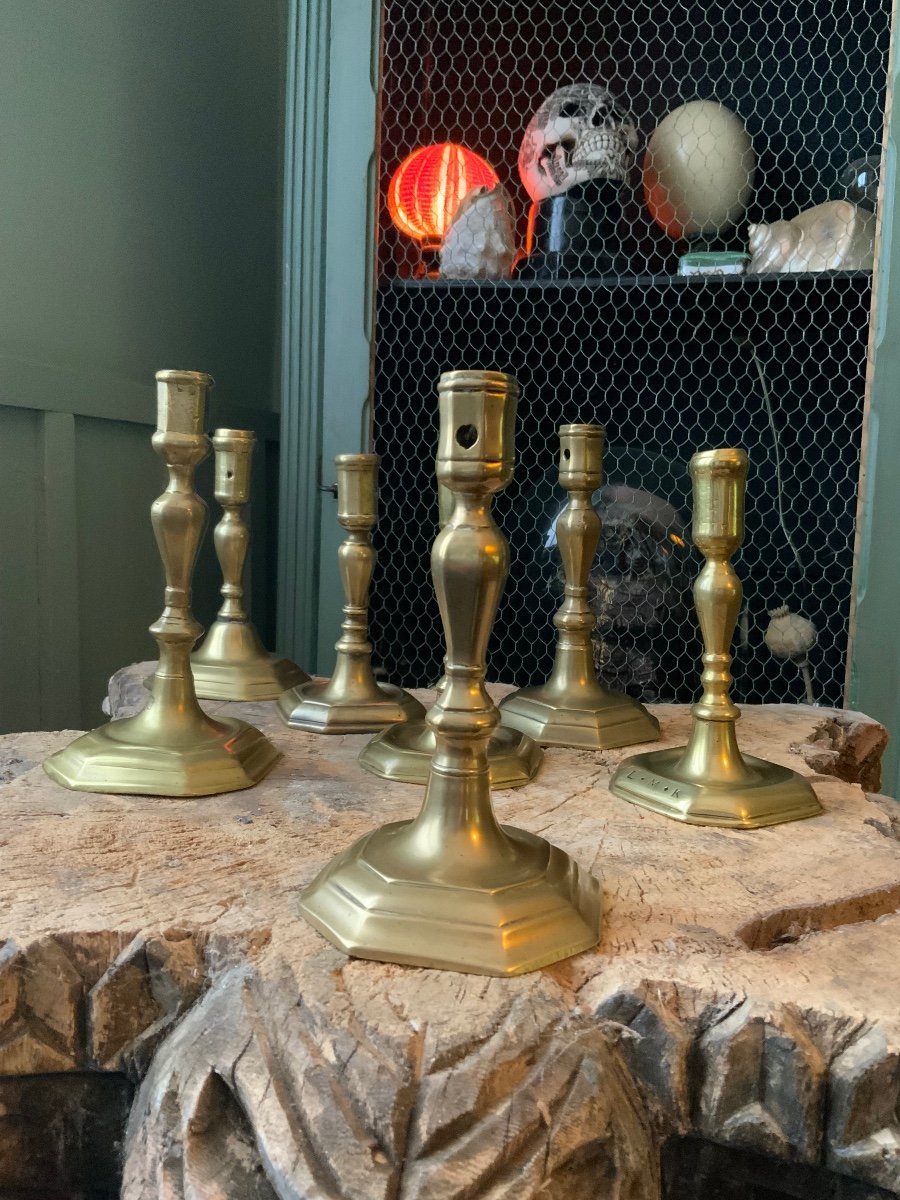 Seven 17th Century Candlesticks -photo-2