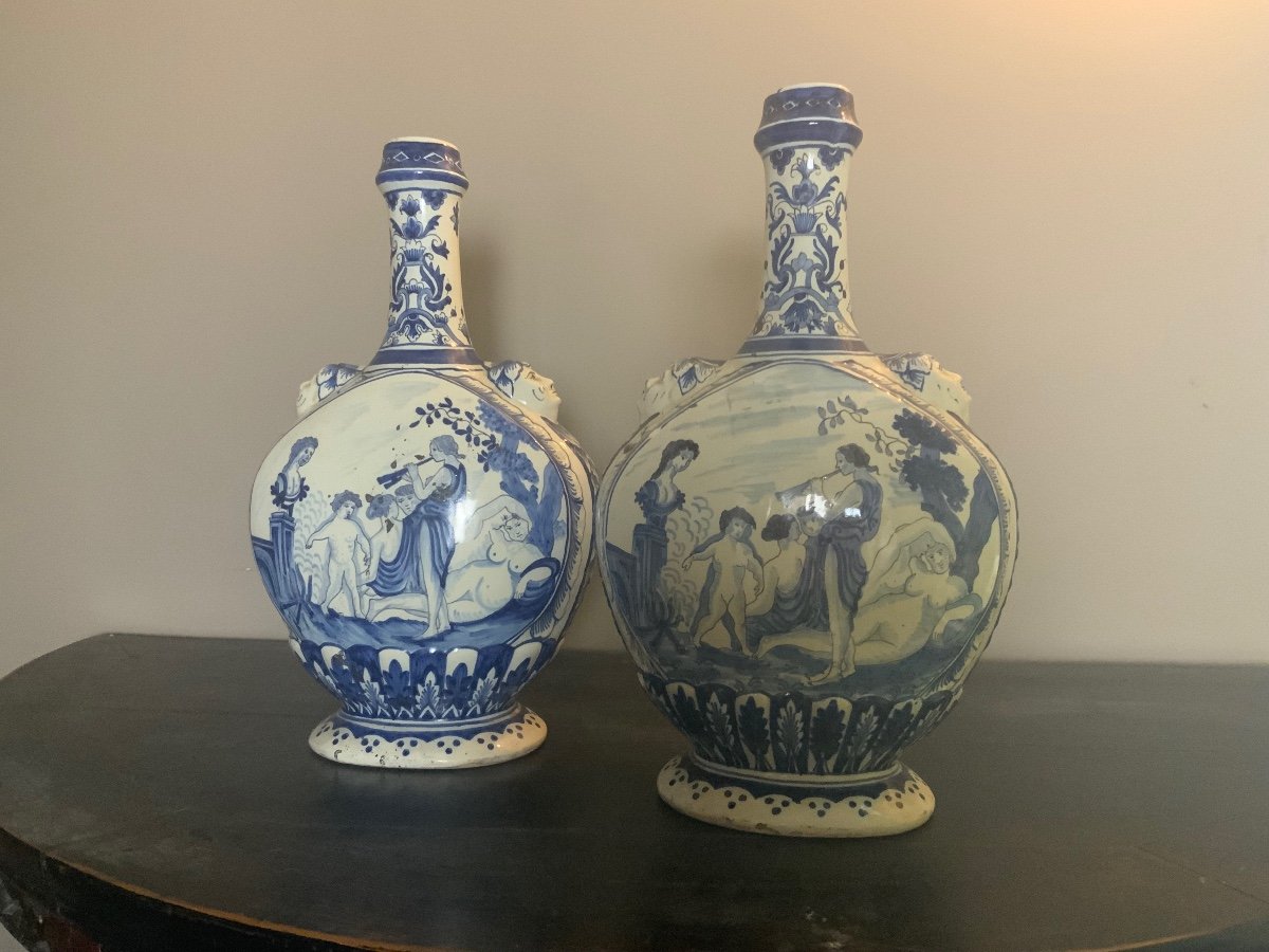 Deux Vases De Nevers