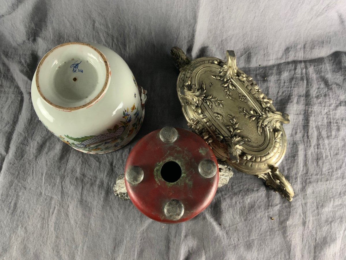 Three Cache-pots, 19th Century -photo-8