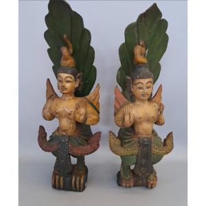 Pair Of Indonesian Deities 