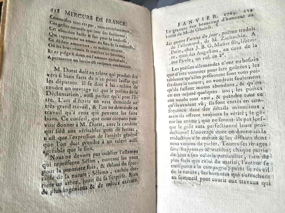 Mercure de France – Ex Libris - Sortie d'imprimerie et Papiers à la cuve – XVIIIe Siècle-photo-1