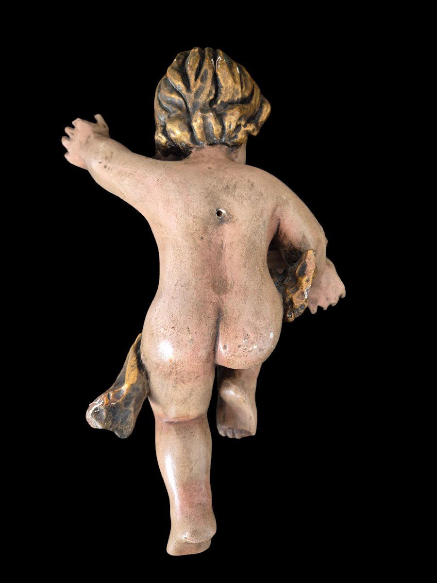 Polychrome Wooden Putti - Tyrol - Christ Child-photo-1