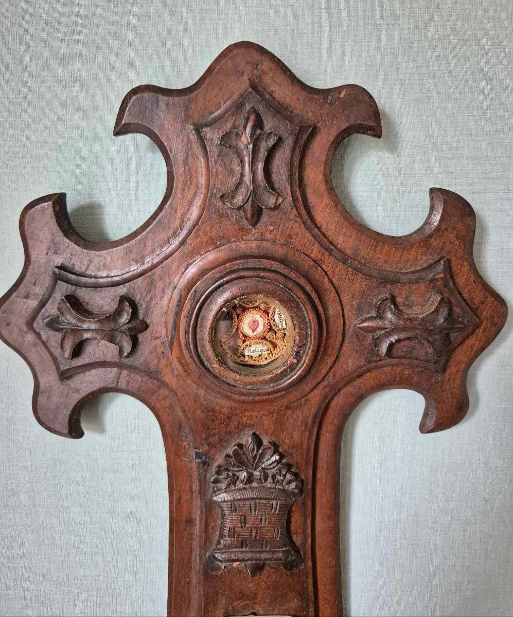 Reliquary Holy Water Font With Quills From Brittany-photo-3