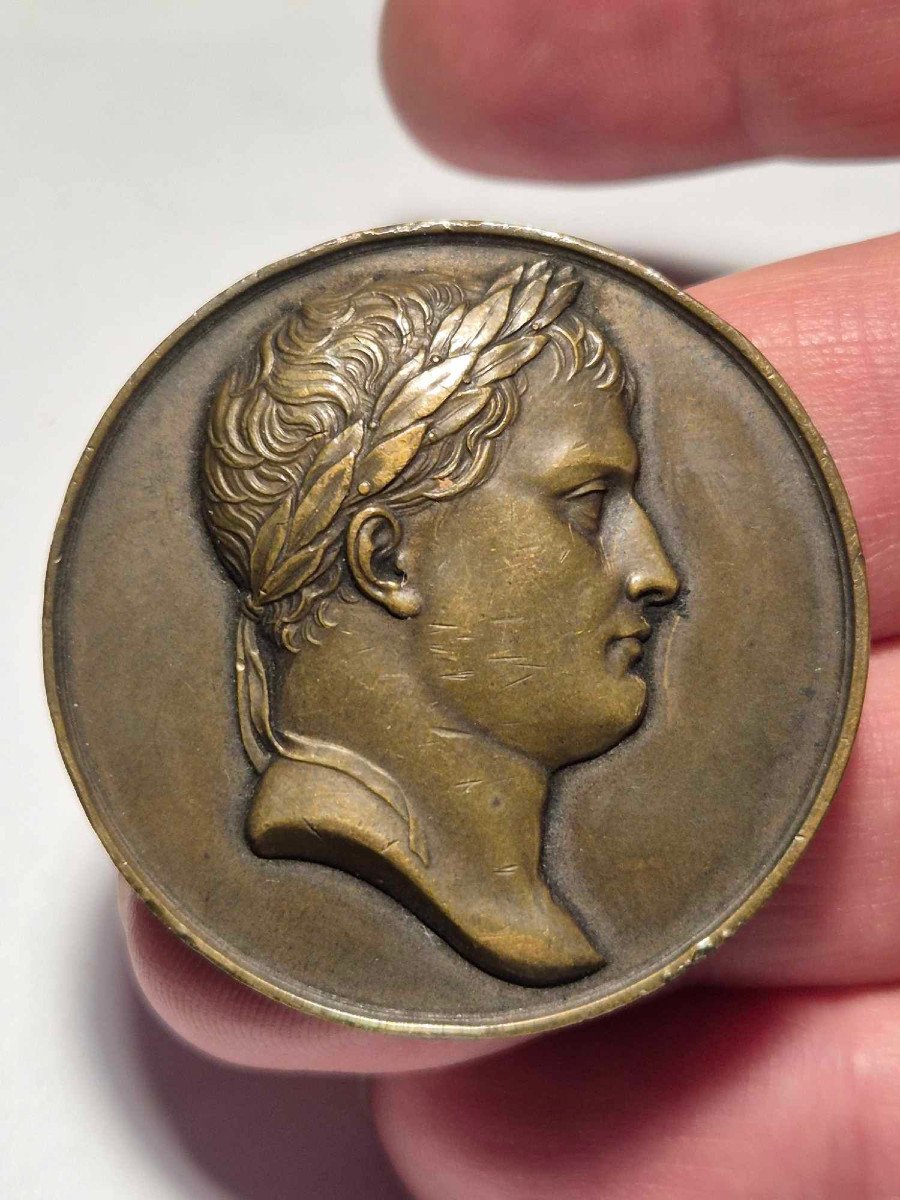 La Mort de Napoléon 1er en 1821 Médaille de bronze-photo-4