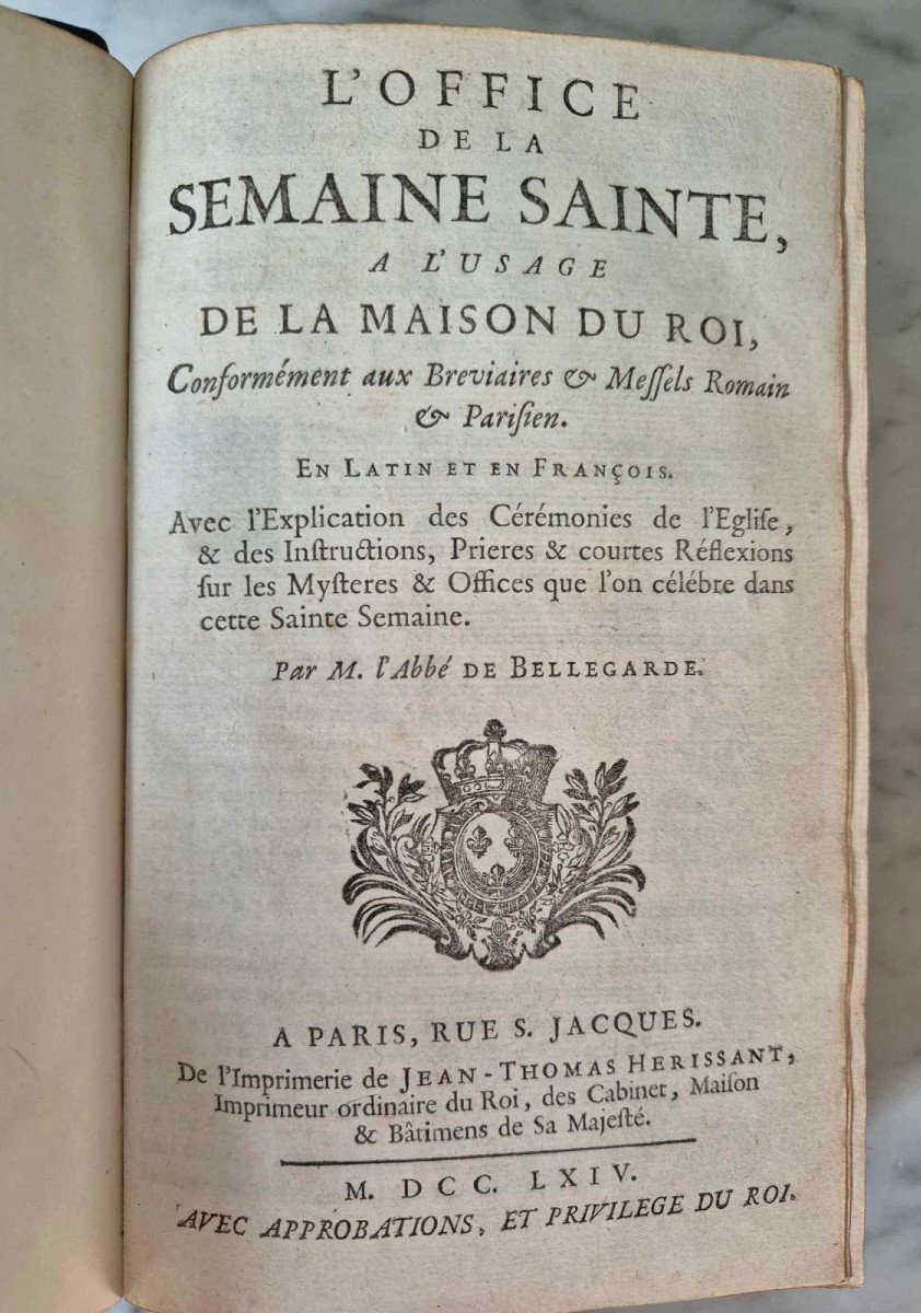 1764 - Semaine Sainte de la Maison du Roi - Gravures de Scotin