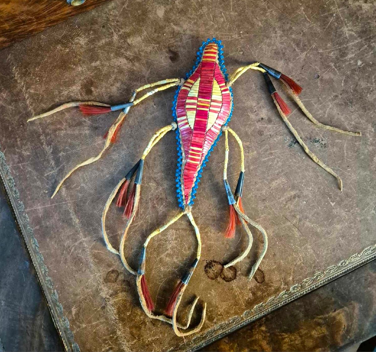 Native American Umbilical Fetish – Lizard Amulet Of The Sioux, Plains Indians