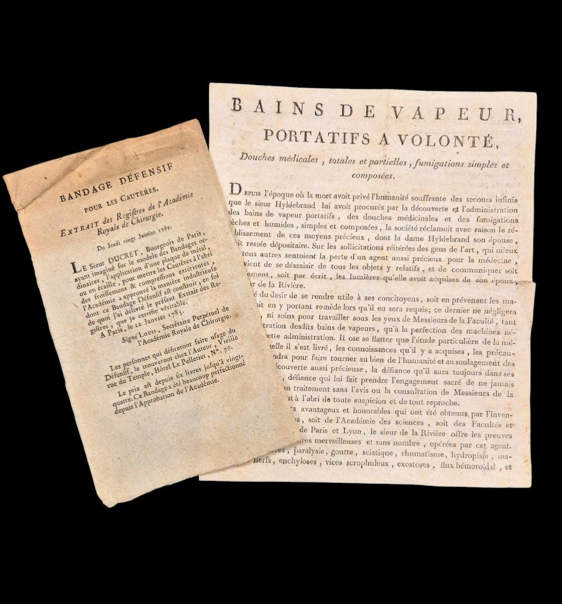 Hawking - 18th Century Medical Leaflets - Advertising Leaflets