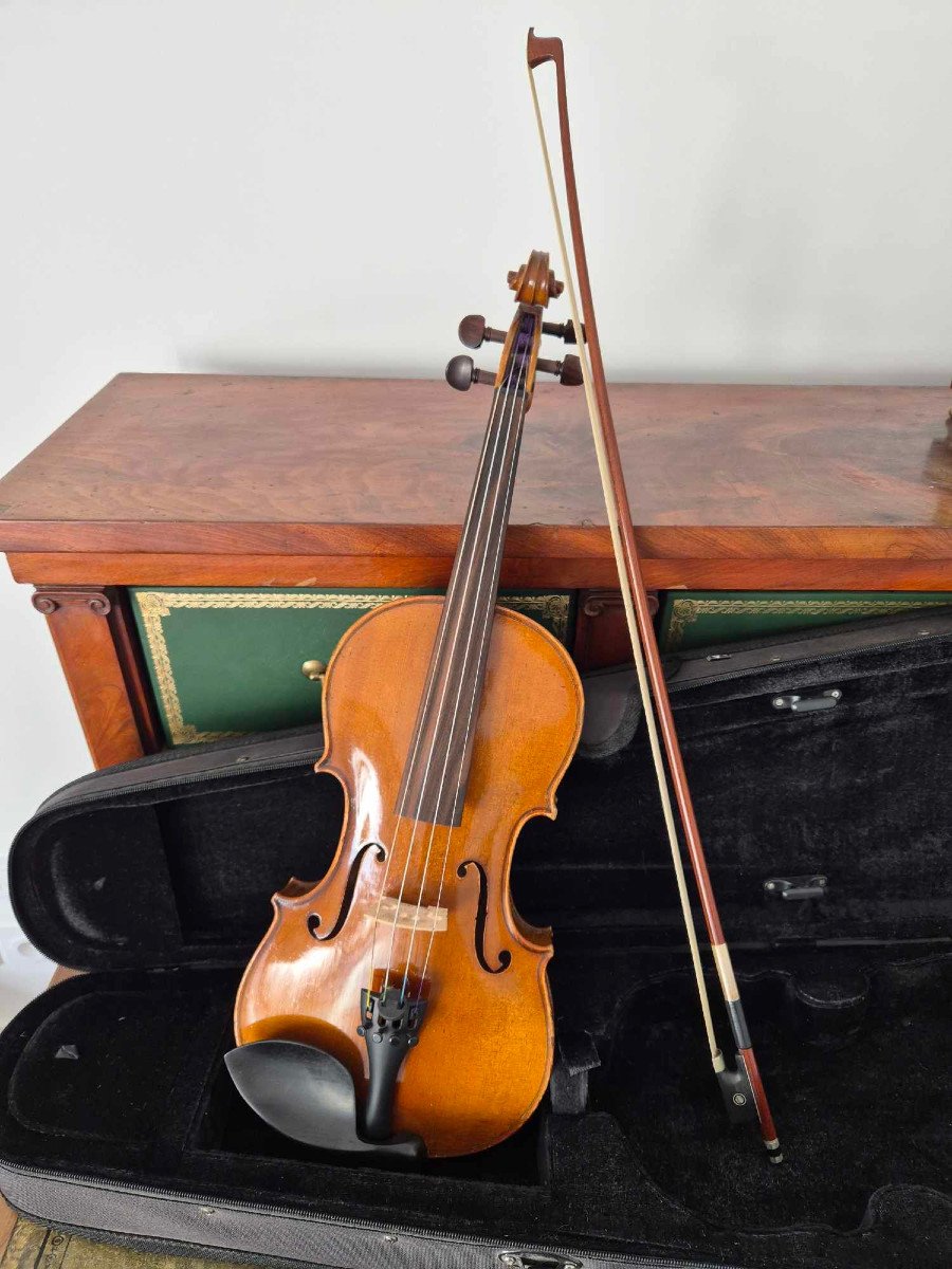 German Violin Circa 1920-1930 Markneukirchen Type - Perfect Playing Condition -photo-3