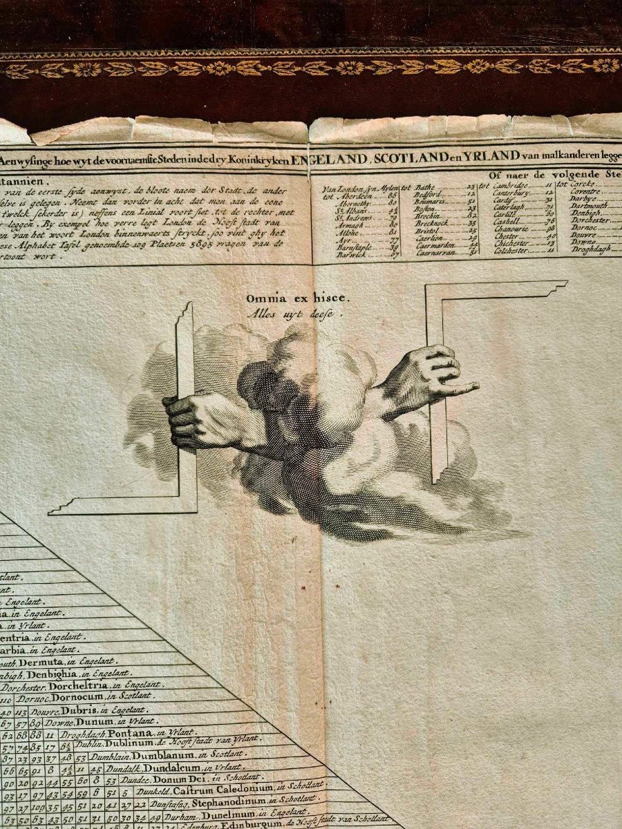 1757 - Les Grandes Routes D'Angleterre - Gravure d'après un Atlas De Vaugondy-photo-3