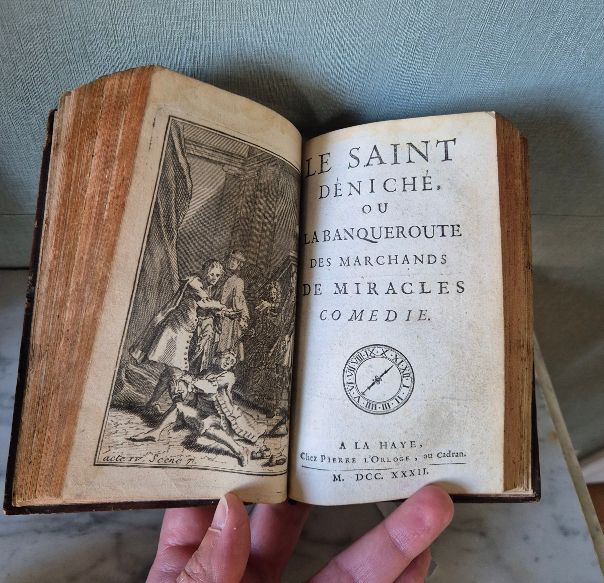 1732 - Theaters And Pamphlets By Guillaume Bougeant, Breton Priest -photo-3