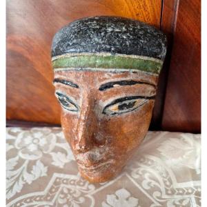 Egyptian Souvenir Mask Of The Grand Tour – Terracotta 