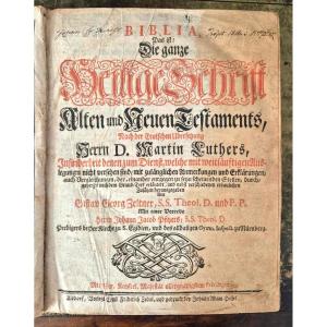 Bible de Luther 1740 - En Allemand Gothique