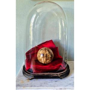 Bovine Bone Marquetry Sphere - Indian Folk Art