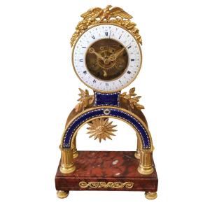 Directoire Period Skeleton Clock 1795-1799 With Dates