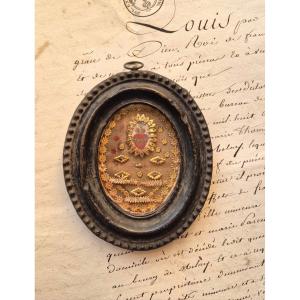 19th Century Reliquary With Three Saints