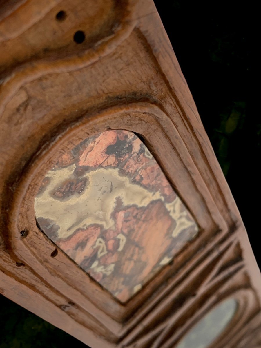 Obelisk In Wood With Precious And Semi Precious Stones, Rome, Beginning XIX Century-photo-1