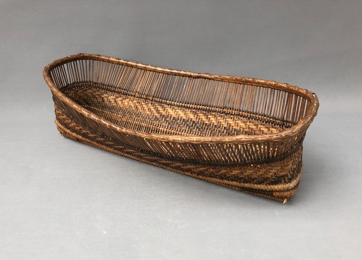 Hanakago, Japanese Ikebana Basket, 19th Century-photo-3