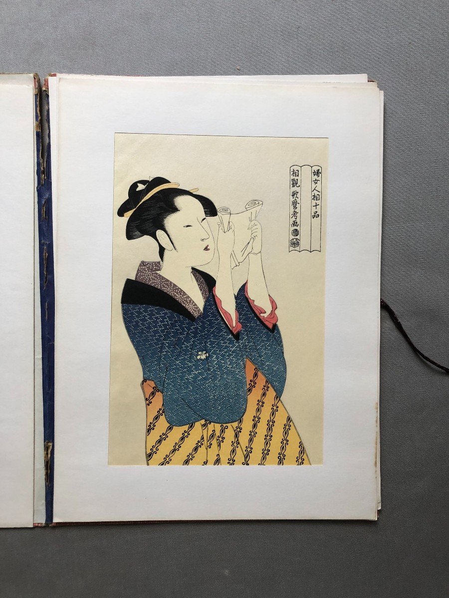 Utamaro, Collection Of 6 Prints-photo-2