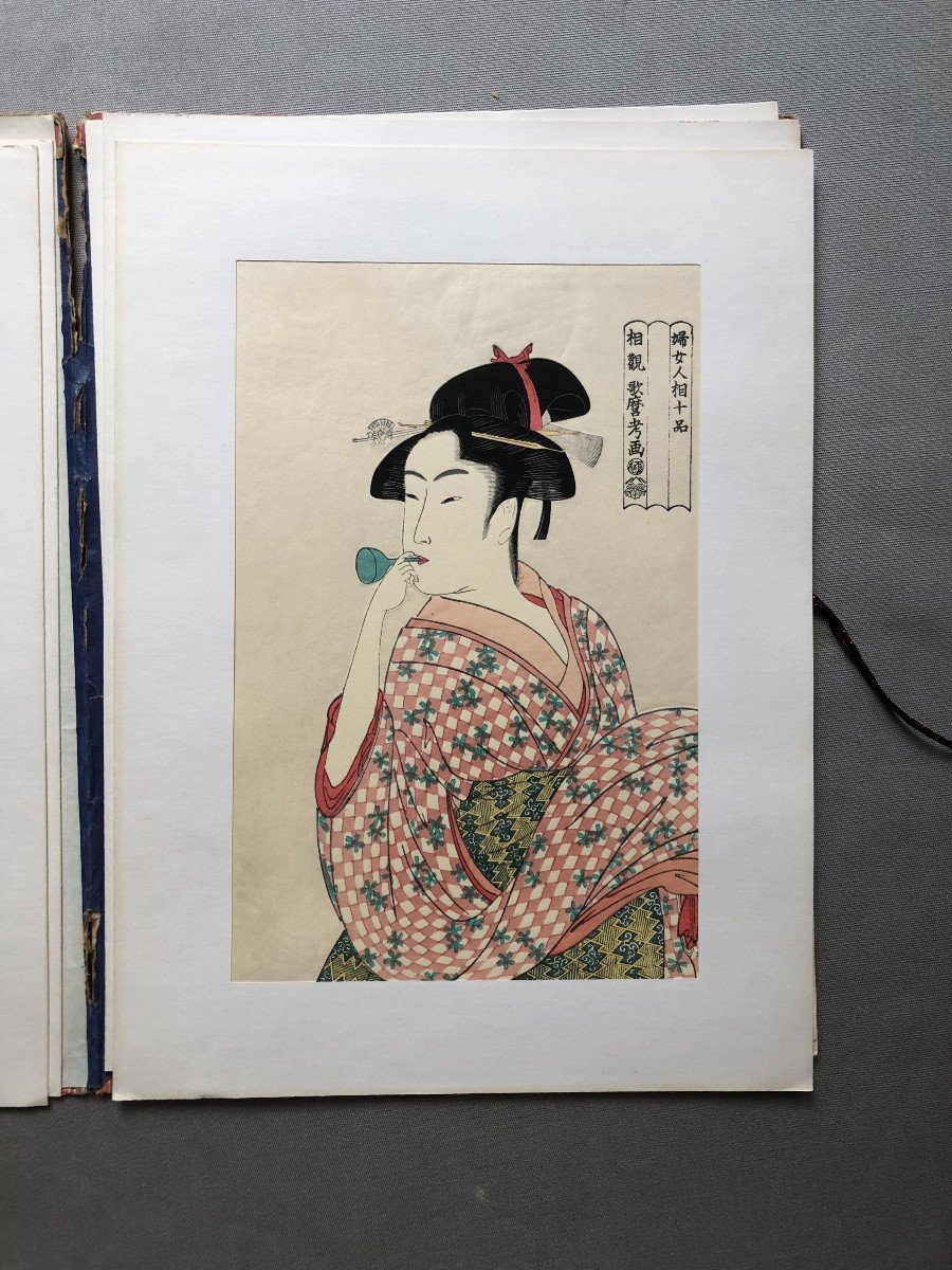 Utamaro, Collection Of 6 Prints-photo-3